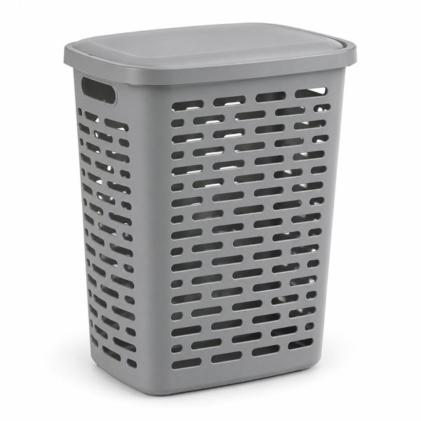 Laundry Basket with Lid 60 L