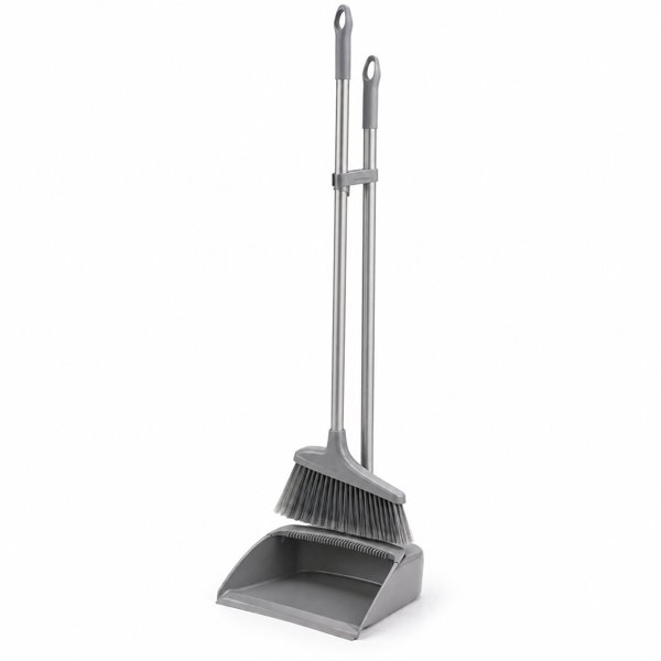 Long-Handled Broom & Dustpan