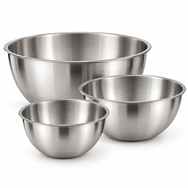 3-Piece Stainless Mixing Bowls