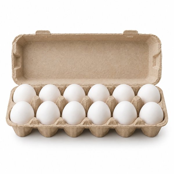 Fresh White Eggs