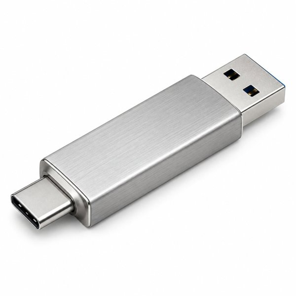 فلاشة بوصلتين USB-C و USB-A