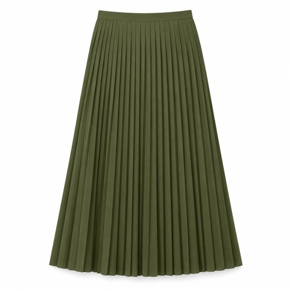 Pleated Midi Skirt